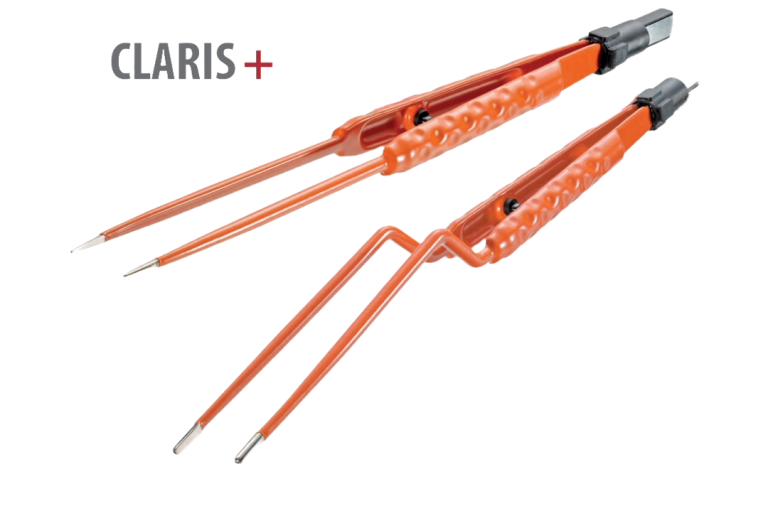 Claris+ round handled non-stick forceps Claris+ round handled bipolar non-stick forceps bayonet and straight styles pdf link