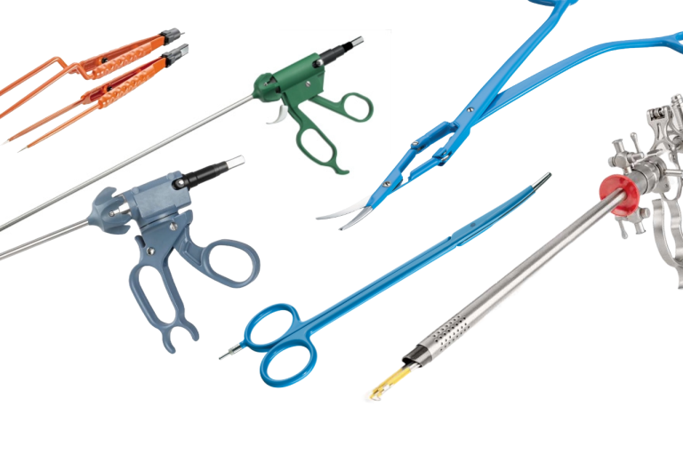 Sample bipolar instruments range Bipolar instruments picture including forceps, scissors and laparoscopic handles and resectoscope